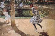 Joaquin Sorolla Elaine and Mary in the skipping Germany oil painting artist